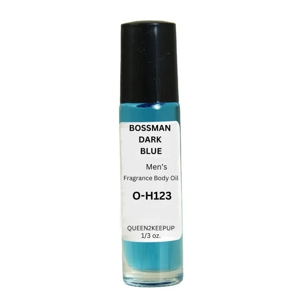 Bossman Dark Blue (Men) Body Oil 10 ml Fragrance Pure Uncut 1/3 oz Roll-On Scent